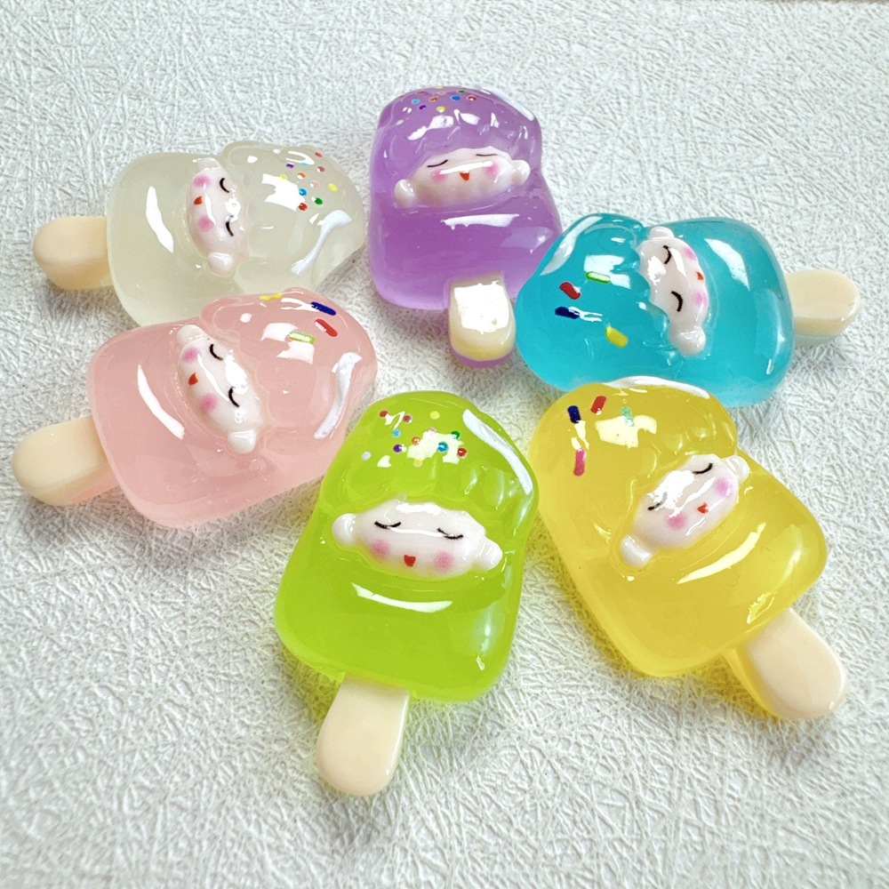 Sanrio Sanrio เรซิน อุปกรณ์เสริม เสน่ห์ การ์ตูน ชุดนอน ลูกสุนัข diy สีครีม กาว เคสโทรศัพท์ รองเท้า หัวเข็มขัด พวงกุญแจ กิ๊บติดผม เครื่องประดับเรซิน อุปกรณ์ขายส่ง