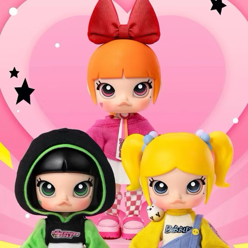(ใช้โค๊ดลด30%ได้)-powerpuff girl X Molly กล่องใหม่ในซีล