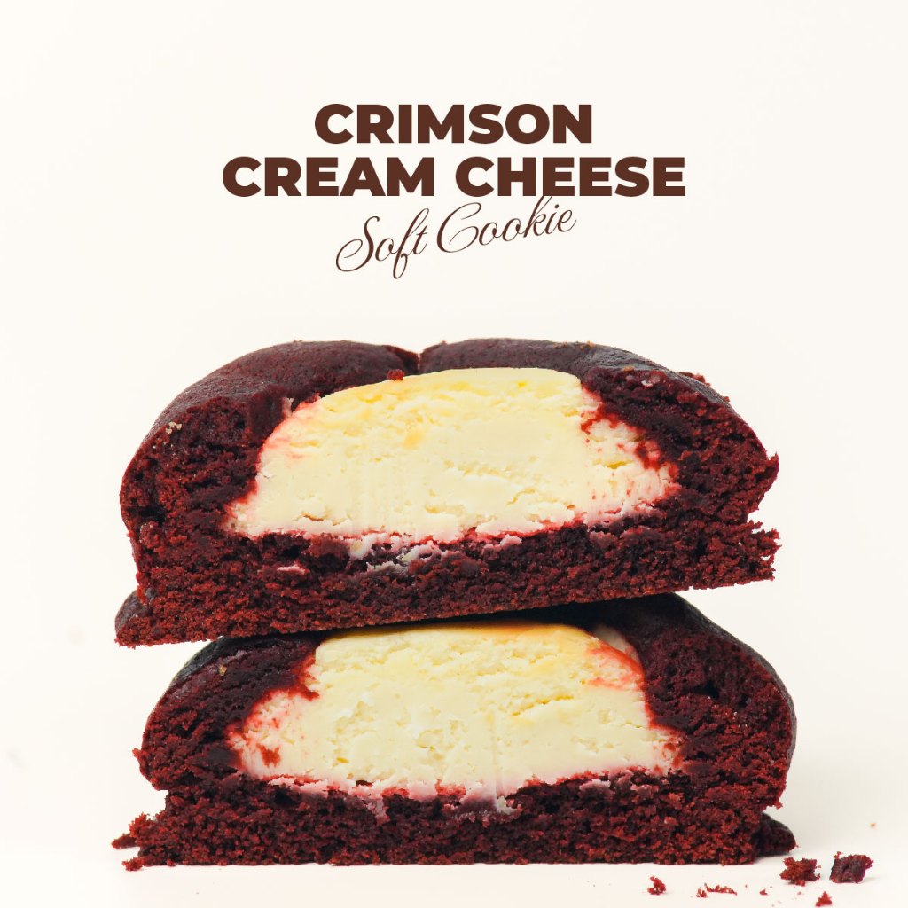 Cherrydog Cookies Soft Cookies คุกกี้ ไส้ฉ่ำ ซ๊อฟคุกกี้หน้า Crimson cream cheese พร้อมส่ง
