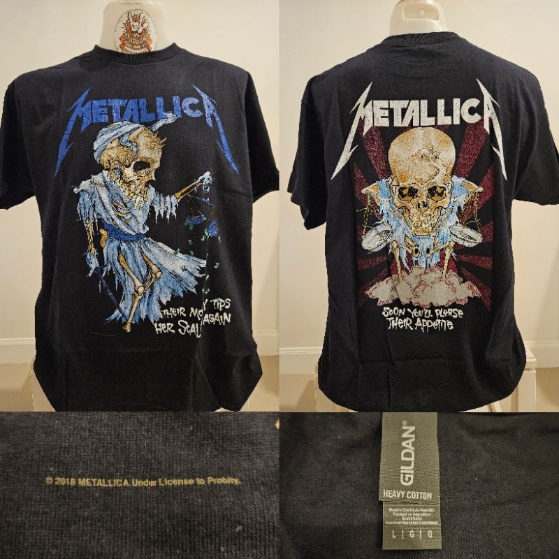 🌍เสื้อวง METALLlCA เสื้อวง งานลิขสิทธิ์แท้ 100% ป้ายGILDAN UK สินค้ามือ1🚩
