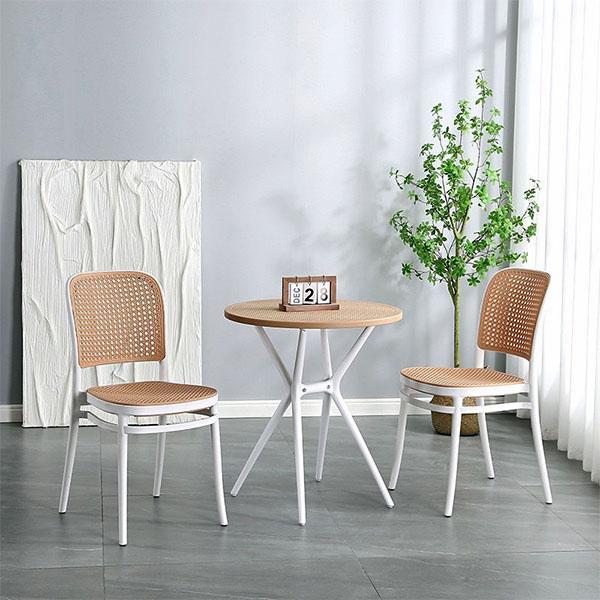 YiFeng เก้าอี้พลาสติกหวายเทียม เก้าอี้กินข้าว ชิวารี นั่งเล่น รุ่น F 815 816 3310