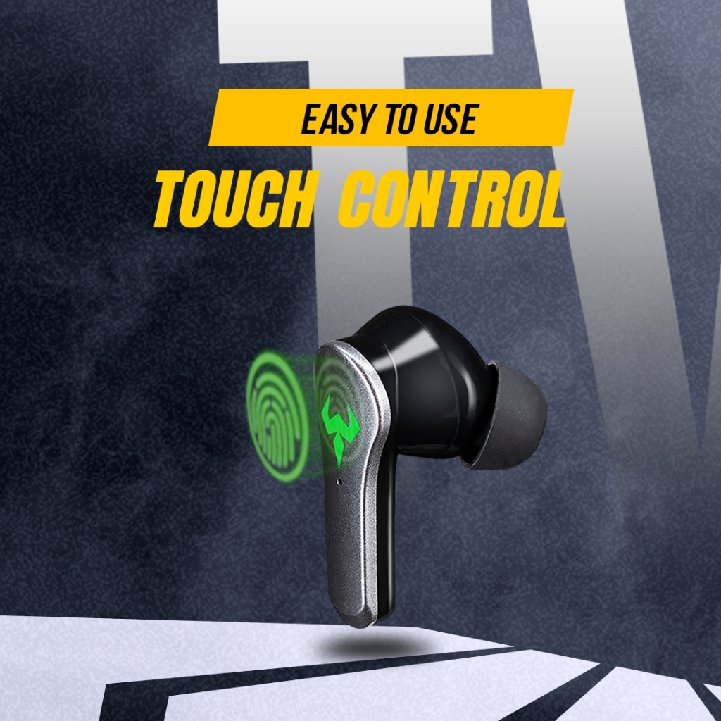 Nubwo TWS Gaming Ear Buds E-sport รุ่น NTW1 หูฟังทรูไวร์เลส ใช้งานได้ทั้งเล่นเกม ฟังเพลง ไม่ดีเลย์ แยกเสียงชัดเจน คมชัด