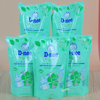 D-nee ดีนี่ น้ำยาล้างขวดนมดีนี่นิวบอร์นOrganic หัวปั๊ม600+550มล.