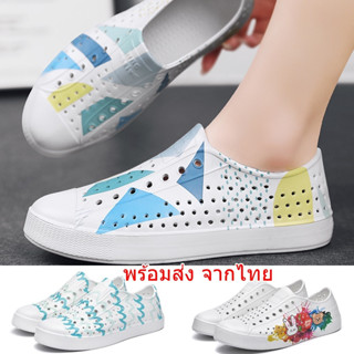 พร้อมส่ง รองเท้ายาง รองเท้าชายหาด  กันลื่น กันน้ํา รองเท้าลุ…