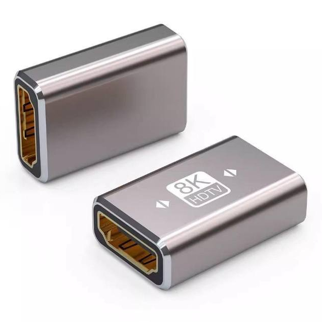 ใหม่ล่าสุด ตัวต่อกลาง ข้อต่อกลางสาย HDMI หัวตัวเมีย 2 ด้าน V2.1 8K 4K HDMI Extender Connector Converter Female