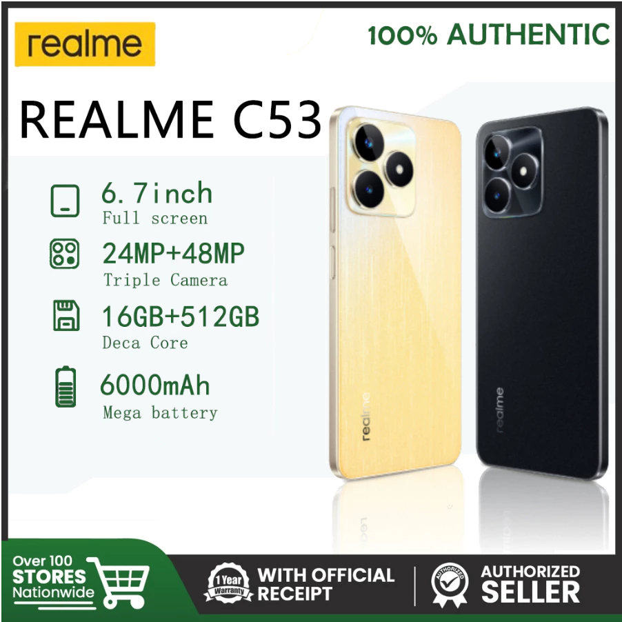[NEW] C53 สมาร์ทโฟนต้นฉบับ 100% สมาร์ทโฟนใหม่ 16GB+1TB 6.7 นิ้วโทรศัพท์มือถือ Android 5G 33W