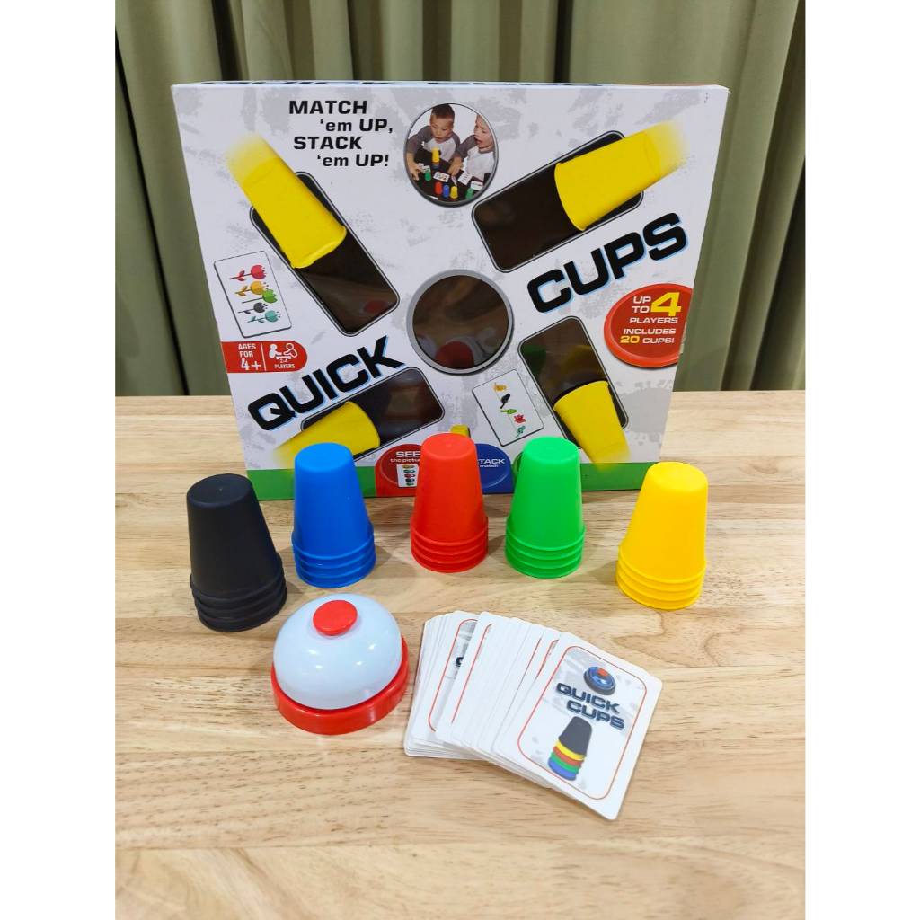พร้อมส่งจากไทย  Family game  เกมพัฒนาการความคิด ความสามารถ ชุดQuick Cups เกมเรียงแก้วสีตามการ์ด กล่องใหญ่ ราคา ถูกที่สุด ดีลบีเคเค แกลเลอรีภาพที่ 8