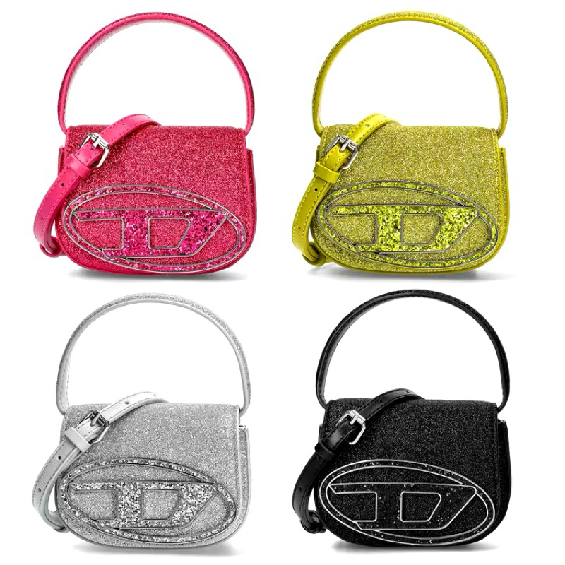 Preorder  Diesel 1DR mini iconic glitter Shoulder Bag