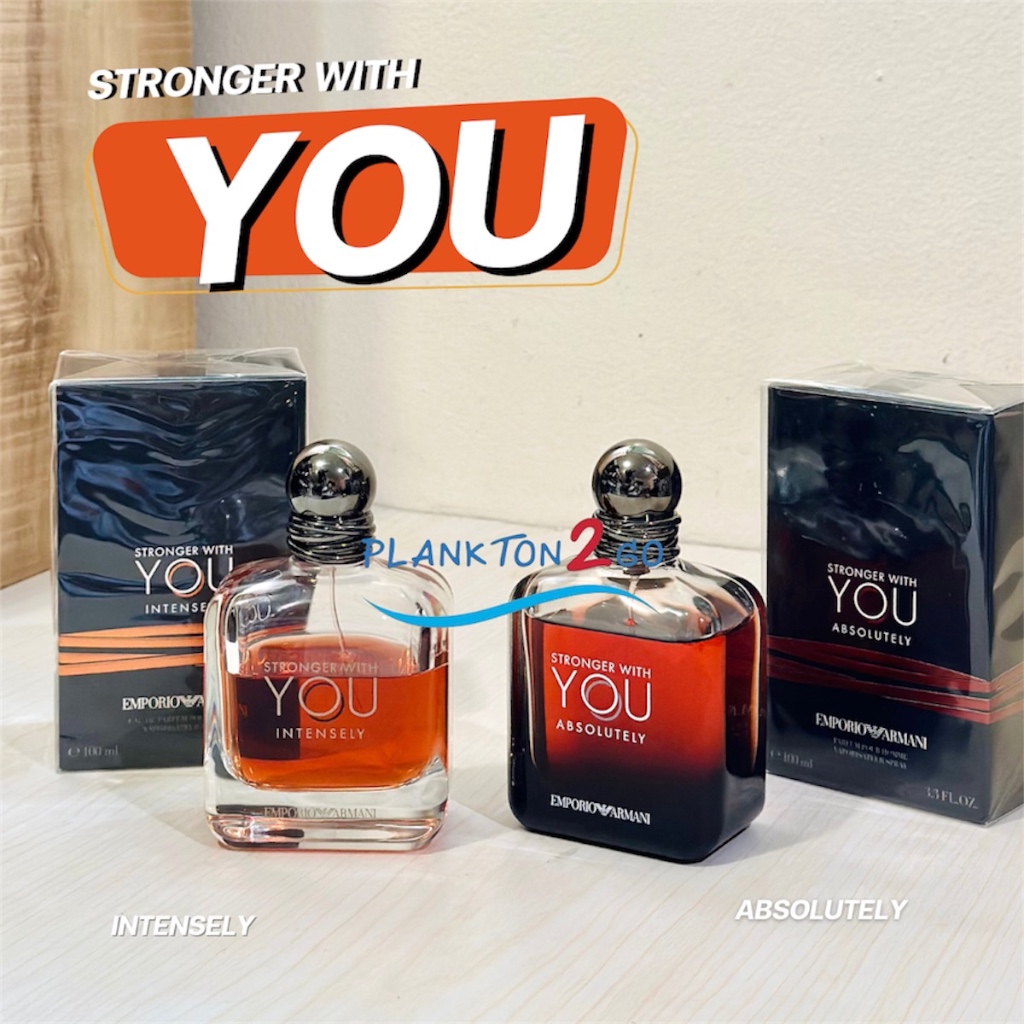 Armani Emporio Stronger With You Intensely , Absolutely ขนาด 100ml กล่องซีล ผลิต2/2024