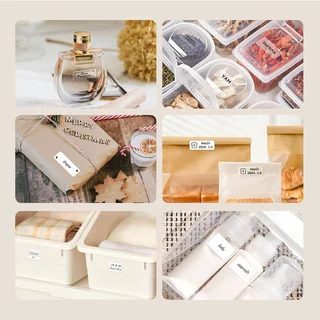 NIIMBOT D11/D110/D101 เครื่องพิมพ์ความร้อนสีขาวป้ายสติกเกอร์ราคาแท็กกันน้ำฐานสีขาวสติกเกอร์-หลายขนาด