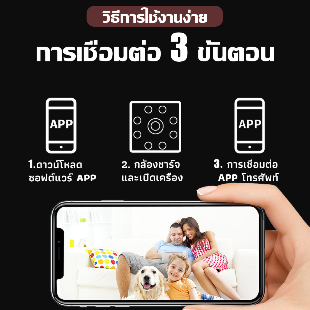 [ประสานเสียงและวิดีโอ 4k] กล้องวงจรปิดไร้สาย WIFI หน้าจอคู่ ​5ล้านพิกเซล ไร้สาย ดูพร้อมกันได้ กล้องวงจร