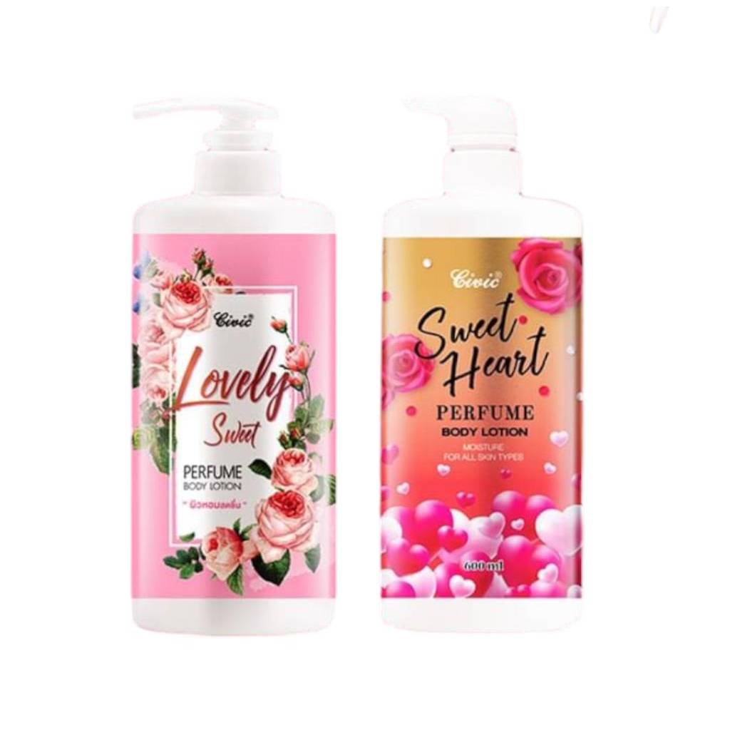 Civic โลชั่นน้ำหอมเลิฟลี่ Civic Lovely Sweet Perfume Body Lotion ขนาด 600 ml.