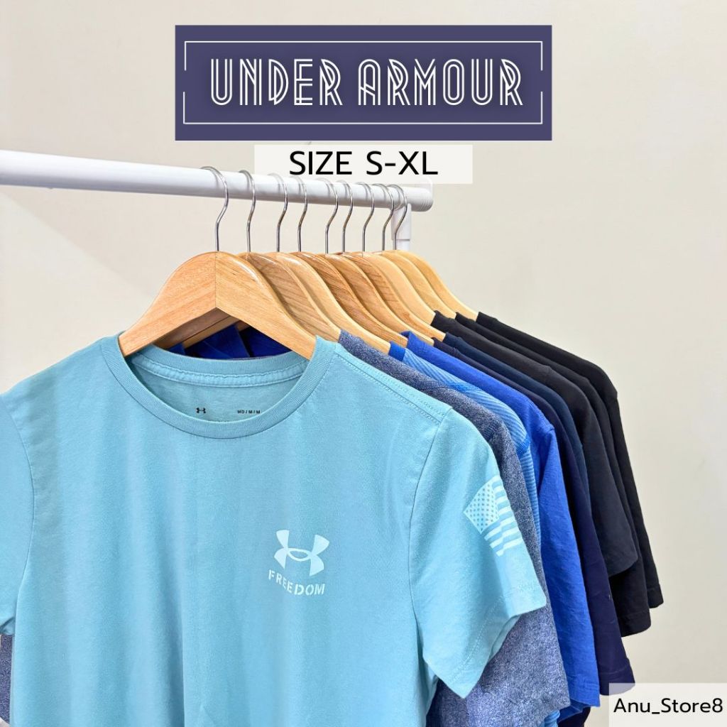 [พร้อมส่ง] เสื้อยืด Under Armour Size S-XL มือสองของแท้💯