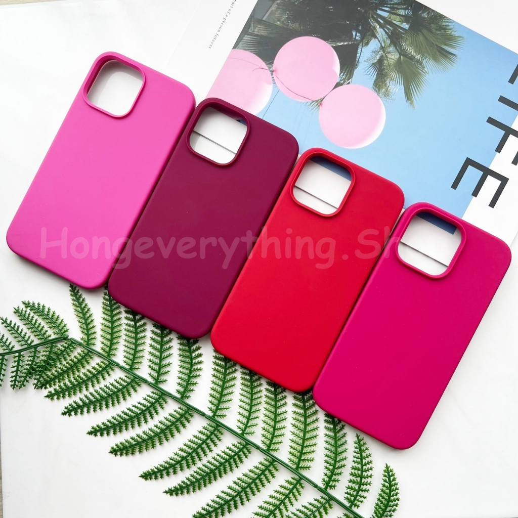 ซื้อ 🔥เคสกำมะหยี่(ปิดหัว-ปิดท้าย) สีไวน์ ราสเบอรรี่ เชอรรี่ รุ่น 7 8plus, SE2,X XR ,11 12 13 14 15 16ProMax