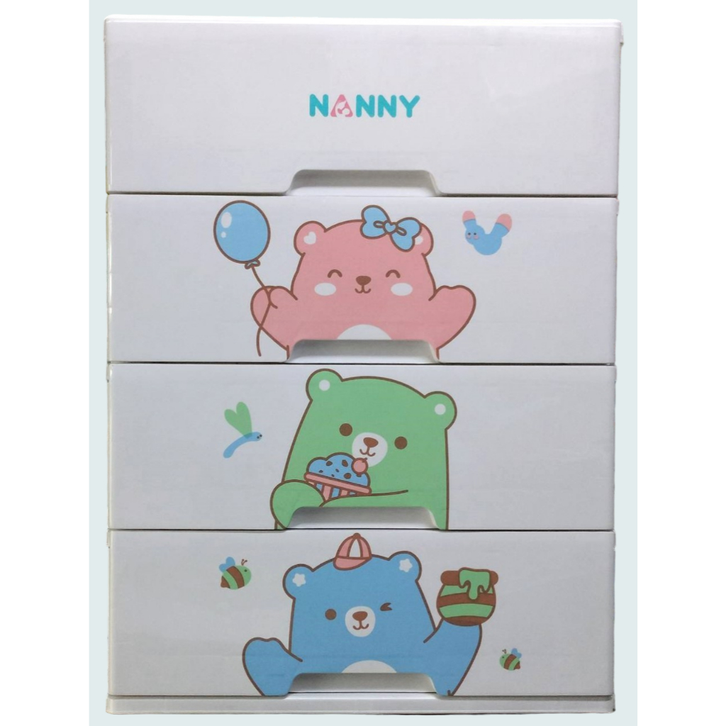 ลิ้นชักอเนกประสงค์ 4 ชั้น NANNY แนนนี่ กล่องใส่อุปกรณ์ของใช้ลูก( สั่ง 1 ออเดอร์ ต่อ 1 กล่อง เท่านั้น )