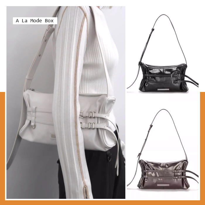 กระเป๋าสะพายข้าง Martin Kim DOUBLE BELTED STRAP MINI BAG ออริ