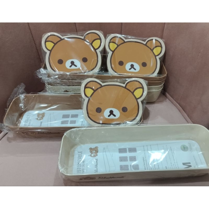 🌈SALE กล่องใส่ของ & หวีผมพกพา Rilakkuma⛩️🇯🇵I