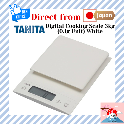Tanita Cooking Scale/ Kitchen Scale Digital 3kg/ 0.1g Unit/White KD-320 WH [Direct from JAPAN]