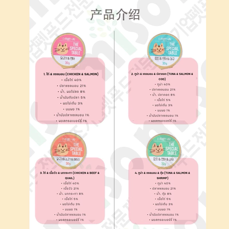 (ยกกล่องใหญ่) The special table อาหารเปียกมื้อหลัก กล่องใหญ่คละรส (30g.x24ถ้วย) (สินค้าพร้อมส่งจากไทย🇹🇭) thumbnail 4