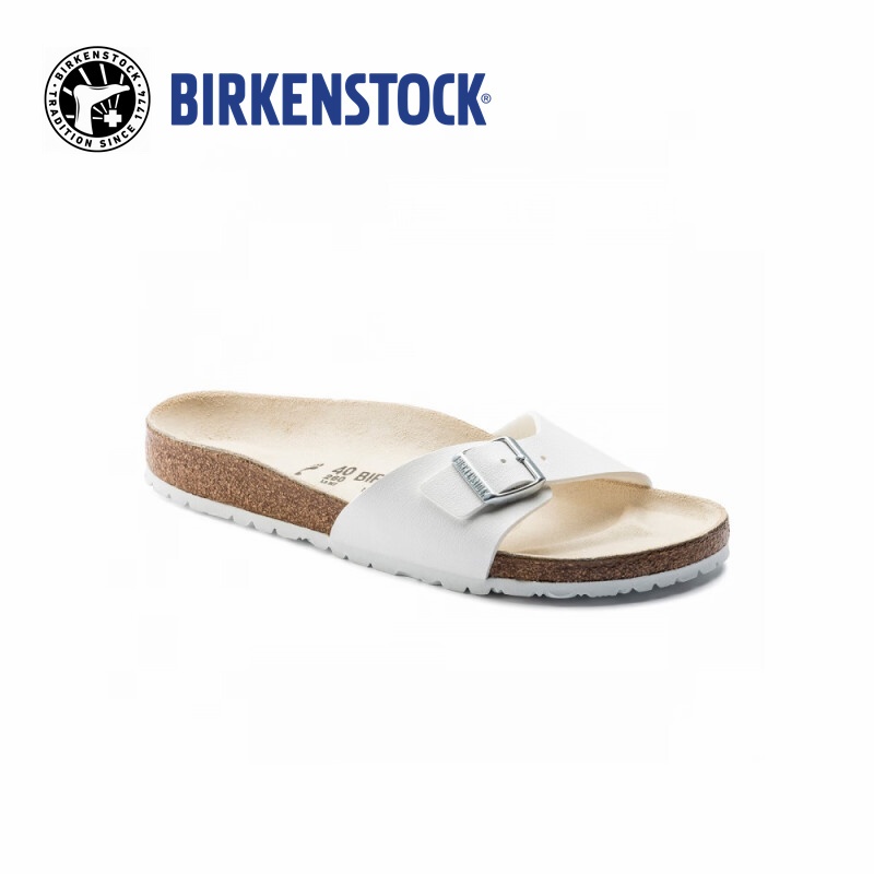 BIRKENSTOCK Madrid BF White รองเท้าแตะ Woman สีขาว