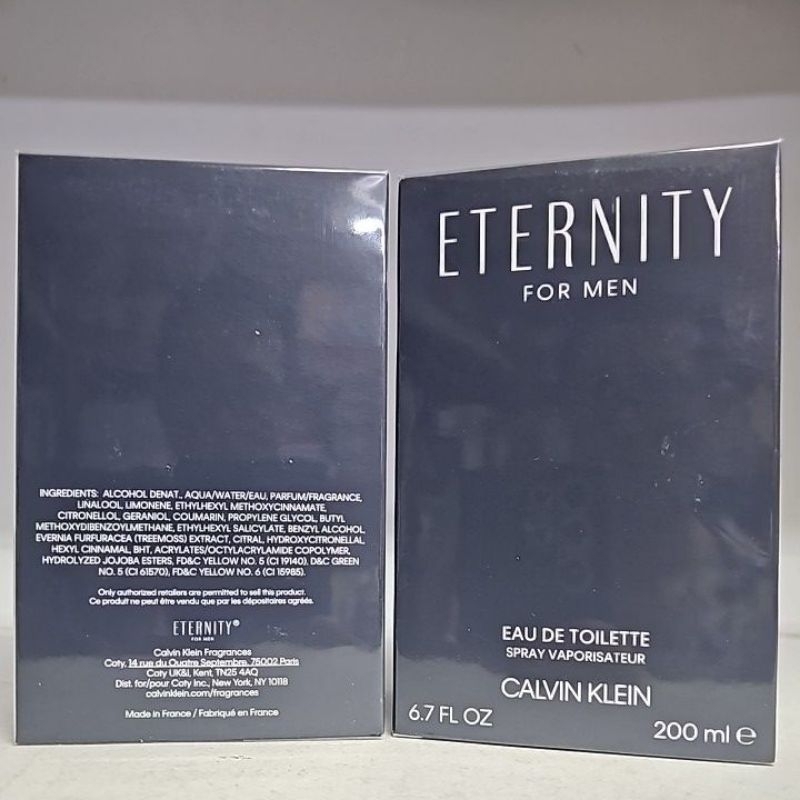 CK ETERNITY FOR MEN EDT 200 ml 6.7 fl.oz