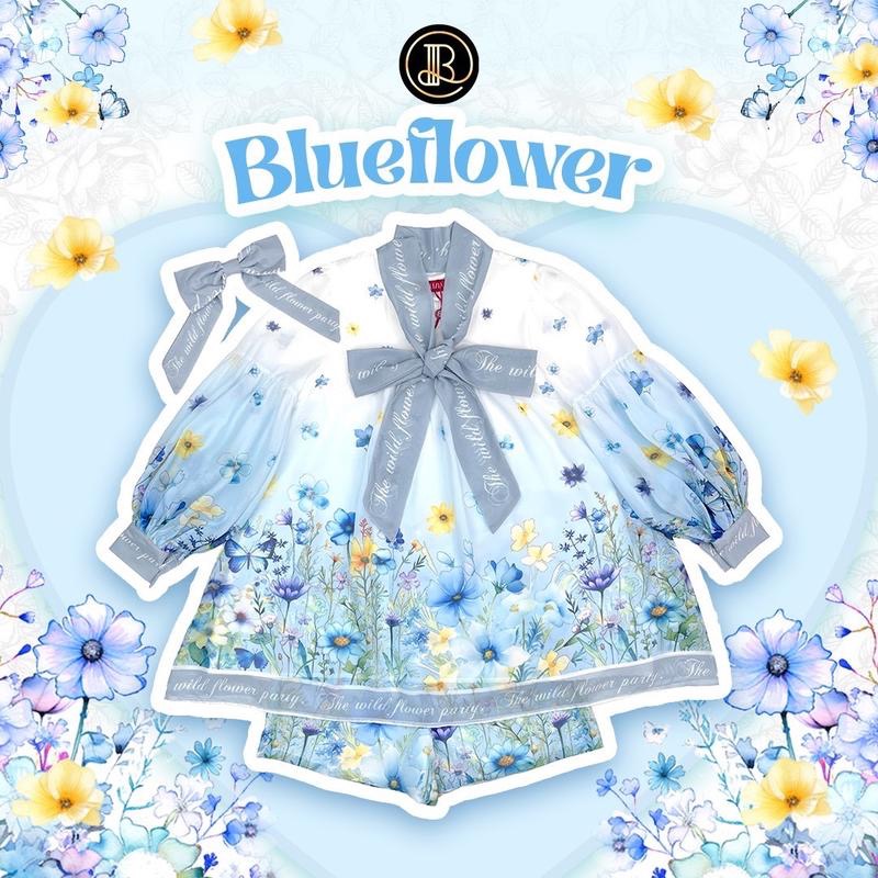 MYT x BELLITA BRAND : [BT367/BT378/BT448] : เซ็ทกางเกง ผ้าชีฟองพิมพ์ลาย มีโบว์ติดผม