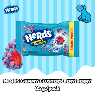 NERDS แคนดี้ กัมมี่ คลัสเตอร์ รสเวรี่ เบอร์รี่ 85g NERDS Gummy Clusters Very Berry 85g (ถุงฟ้า)