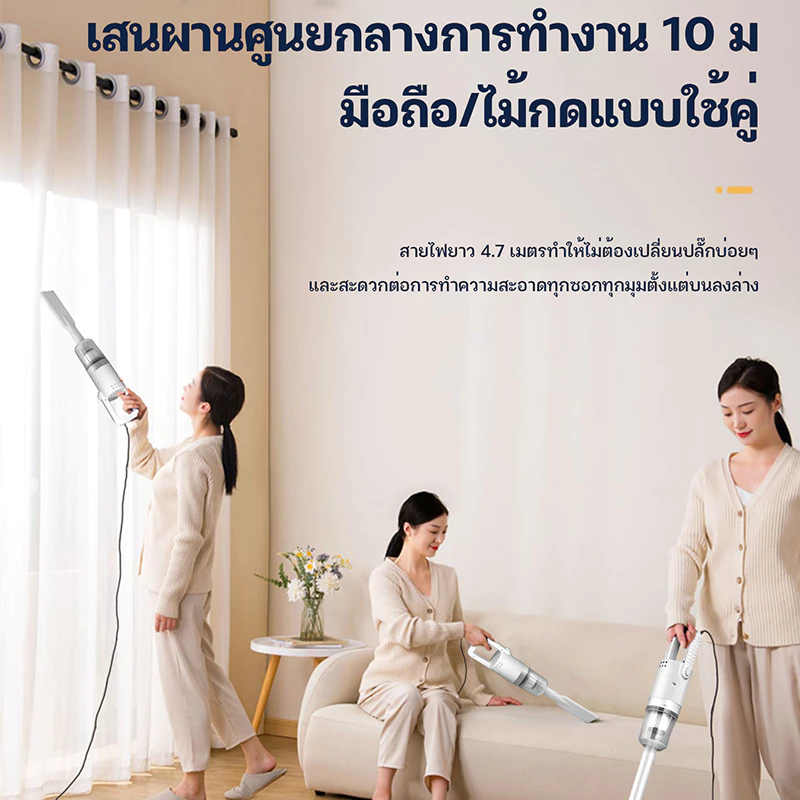 เครื่องดูดฝุ่นพกพาไร้สาย 15000kpa thumbnail 9