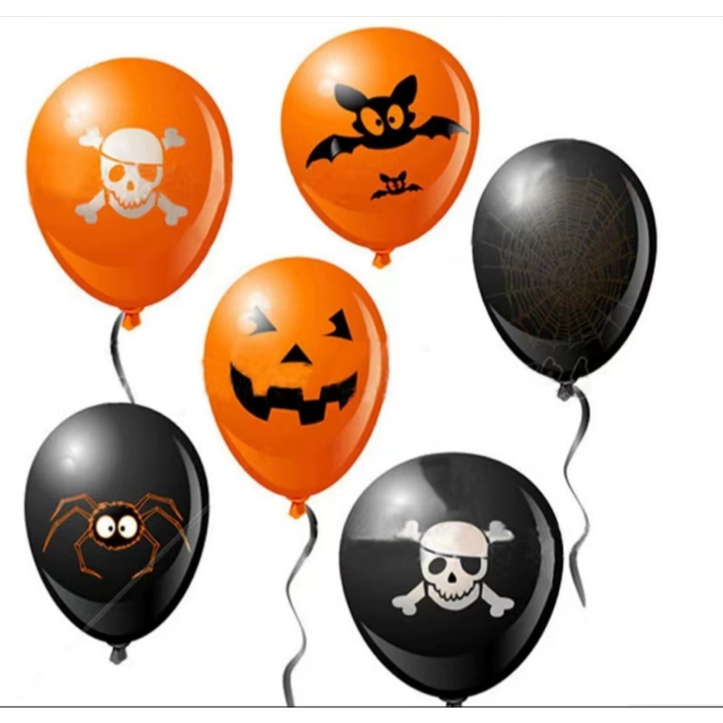 L&L  ลูกโป่ง ฮาโลวีน ลูกโป่งฮาโลวีน เซ็ทลูกโป่งยาง 20ใบ