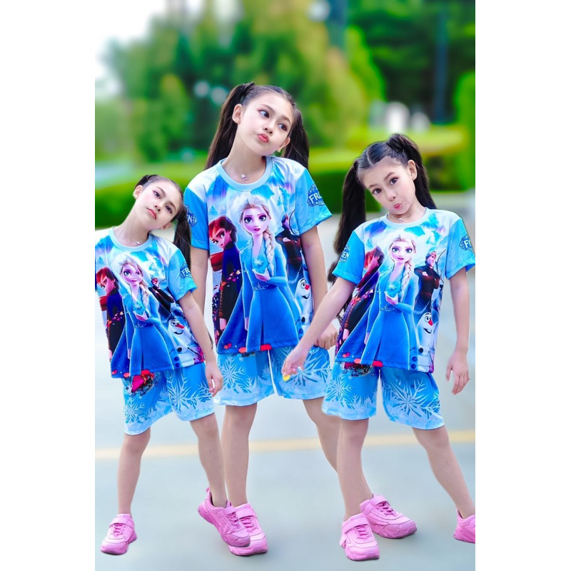 ชุดเจ้าหญิงเอลซ่า 1-12ขวบ ผ้าไมโครเกรดพรีเมียม