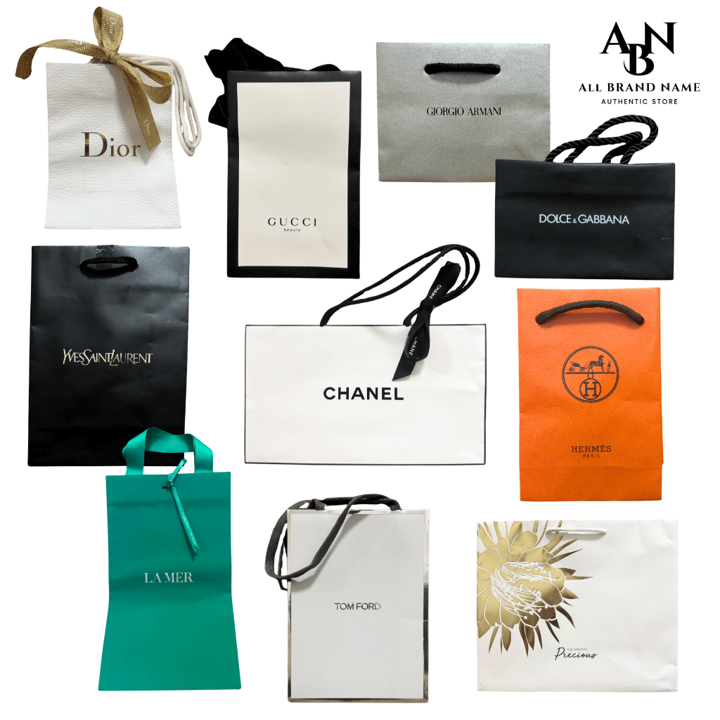 Shopping Bag ถุงช้อปปิ้ง ถุงกระดาษ High-end แบรนด์หรู Hermes Dior Chanel YSL Tom Ford D&G Gucci Armani La Mer Clarins
