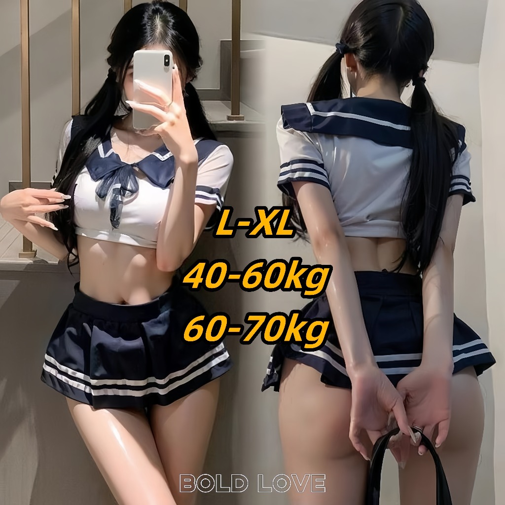 -Bold Love cosplay ชุดนักเรียนญี่ปุ่น เพิ่มความเซ็กซี่เร้าใจ ชุดคอสเพลย์ ปกกะลาสี ชุดนอนเซ็กซี่ JK มีไซต์ L-XL