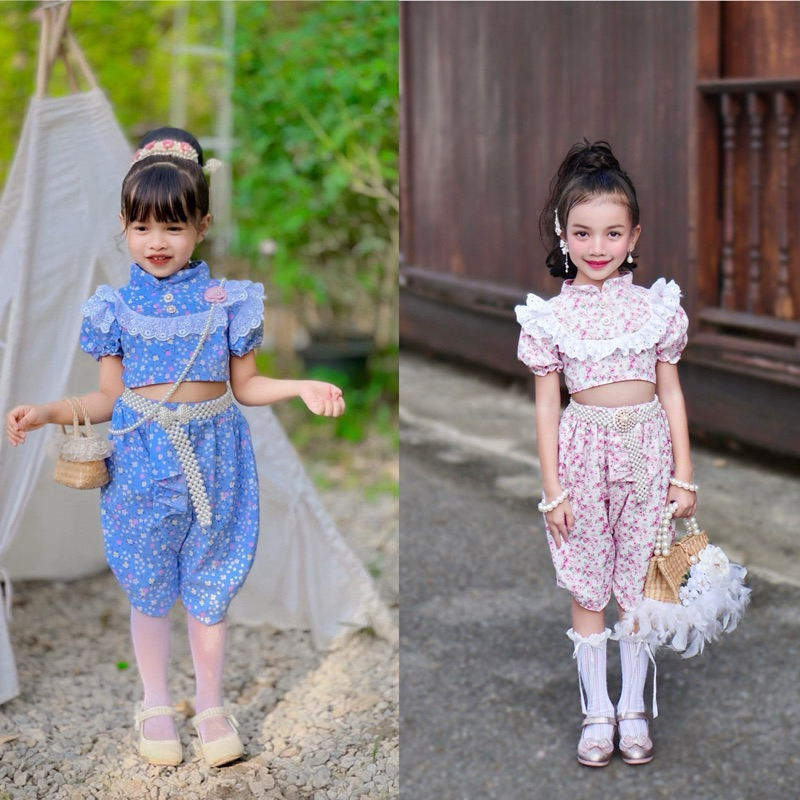 ชุดไทยประยุกต์ ลูกสาว ❤️แม่บุษบา ที่แปลว่า ดอกไม้สิ่งสวยงาม งานจริงน่ารักสุดๆแม่