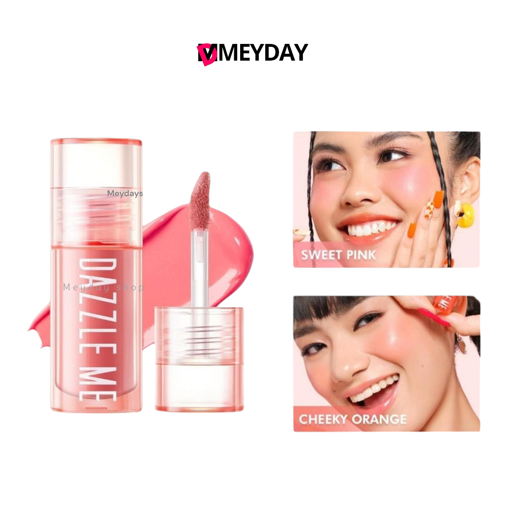 Dazzle Me ลิควิดบลัชเนื้อครีมแดซเซิล มี Heart-Melt Creamy Liquid Blush  ครีมมี่ ลิควิดบลัช เกลี่ยง่าย สีแน่นชัด มี 3 สี