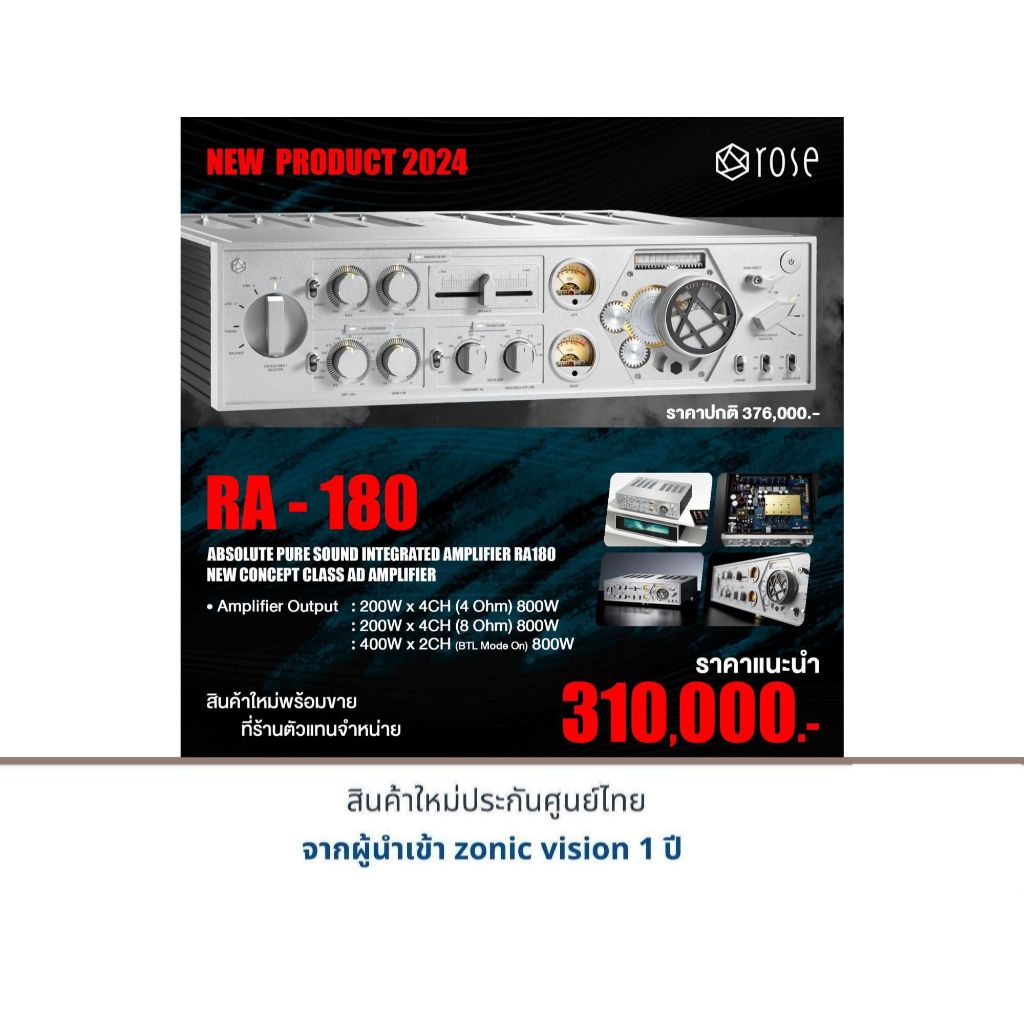 HIFI ROSE RA180 Reference Integrated Amplifier