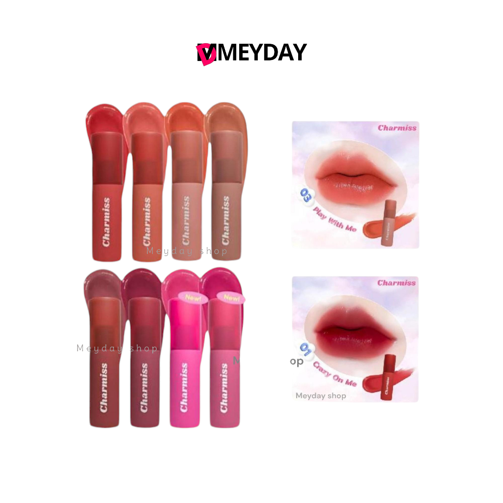 ลิปจุ๊บเมฆชาร์มิส Charmiss Show Me Your Charm Airy Kiss Tint ลิปแมทท์ปากละมุน เบานุ่มเหมือนจุ๊บเมฆ