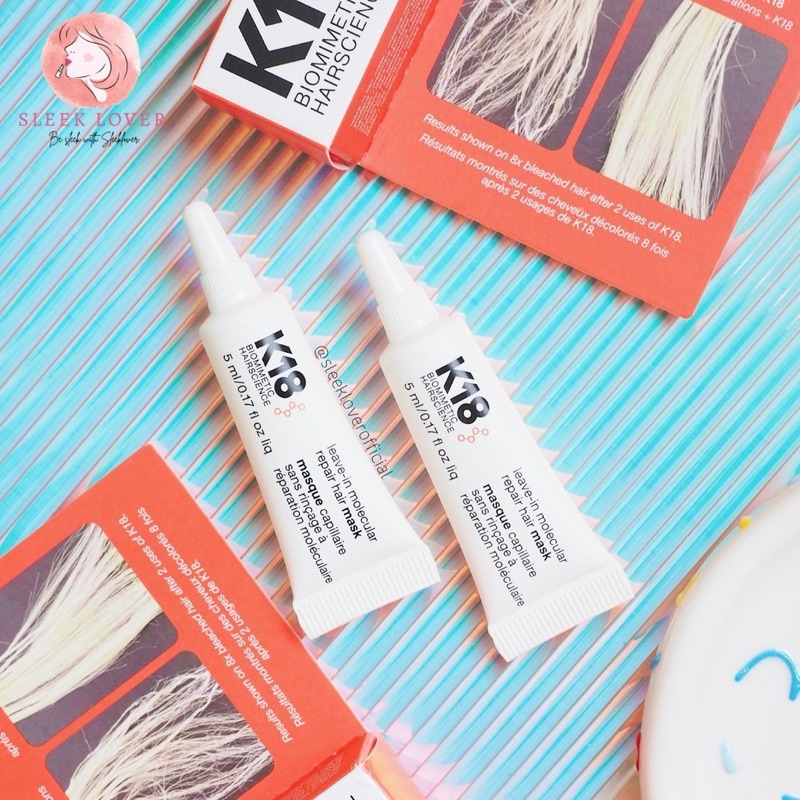 [เหลือ 187.- "เก็บโค้ดทักแชท"] 🔻พร้อมส่ง&แท้🔻K18 Leave-In Molecular Repair Hair Mask ขนาด 5 ml.