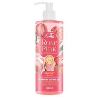 เอ็กแฟค โรสพิงค์ เซนท์ ชาวเวอร์ ครีม 480มล./Exfac Rose Pink Scent Shower Cream 480ml.
