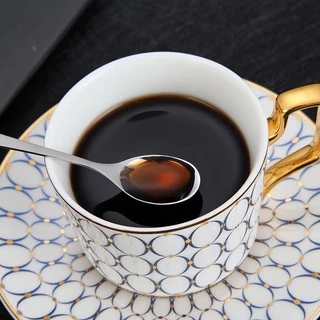C067 ช้อนชงชา ช้อนกาแฟ ทรงกลมเล็ก สแตนเลส สีเงิน ขนาด 12 ซม.