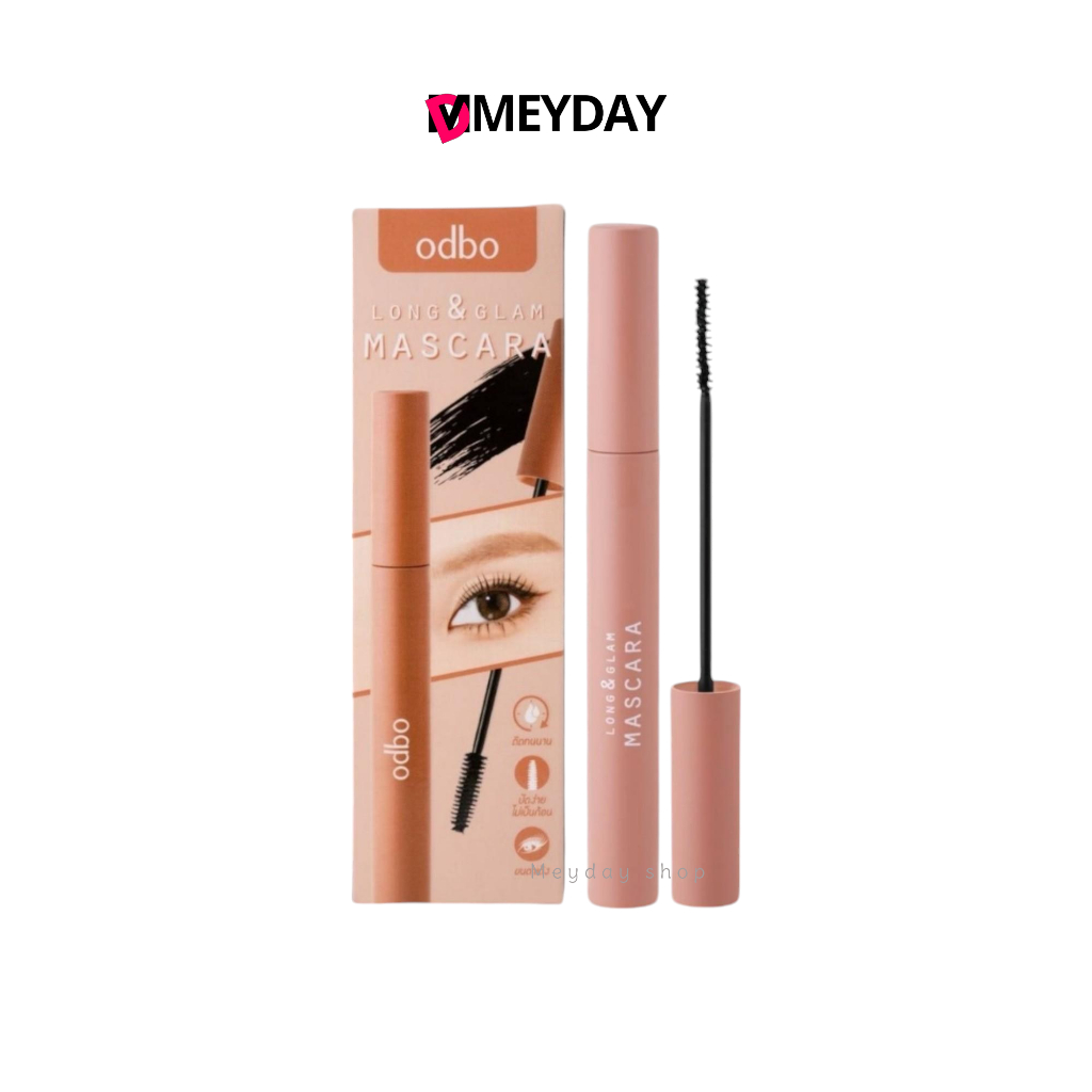 (OD9008) odbo โอดีบีโอ ลอง แอนด์ แกลม มาสคาร่า  ขนาด 5 กรัม กันน้ำ