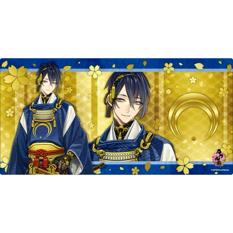 [Playmat Bushiroad 0004] Rubber Mat Cardfight!! Vanguard Touken Ranbu Mikazuki Munechika - เพลแมท