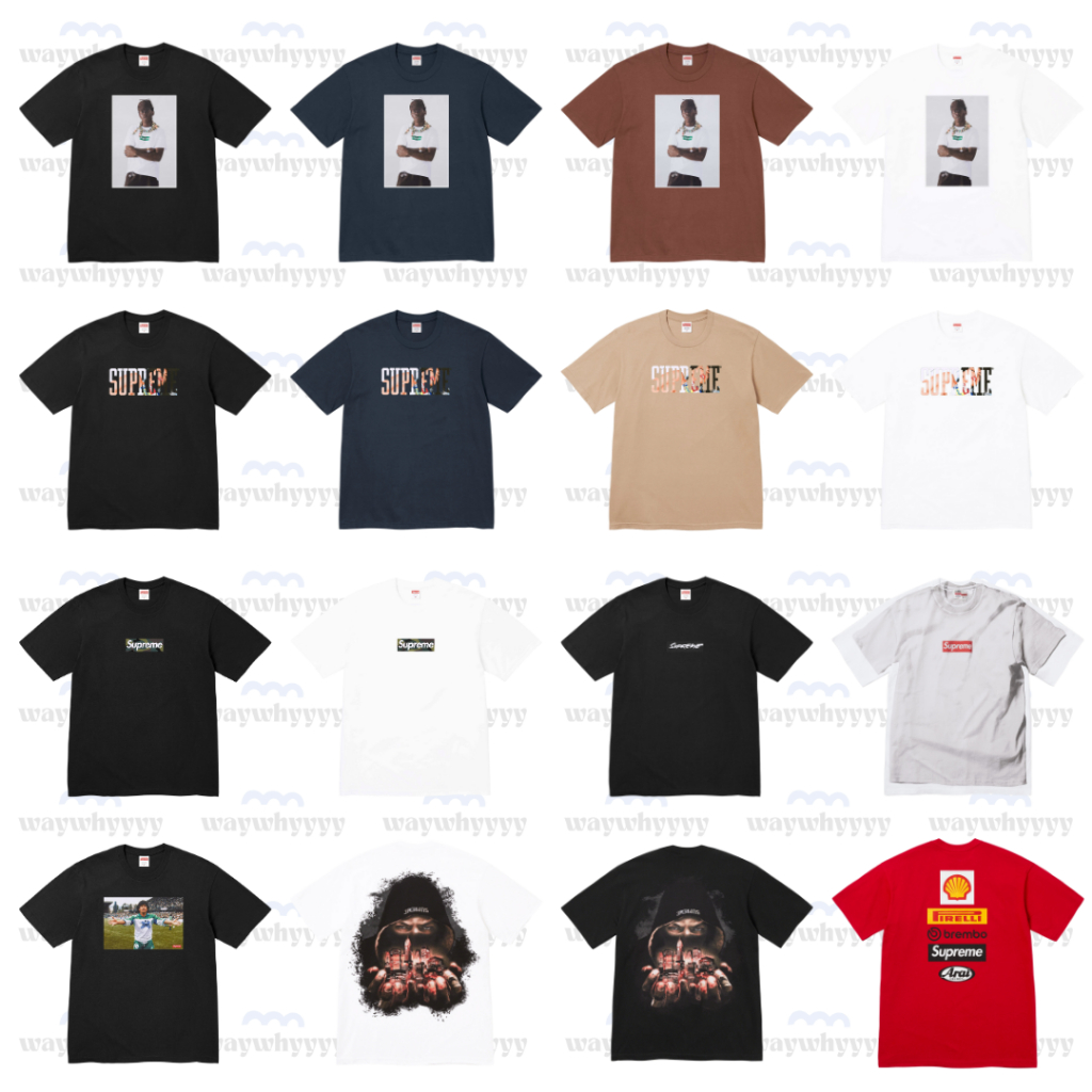 เสื้อยืด Supreme (US) ลายใหม่ปี 2023 - 2024 ของแท้