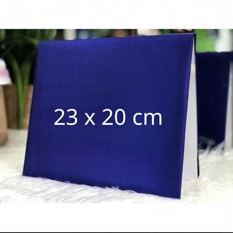 ปกผ้าไหม สำหรับใส่ใบปริญญาบัตรมหาวิทยาลัยมหิดลขนาด ปก23.5x20cm สำหรับเก็บรักษาเอกสาร