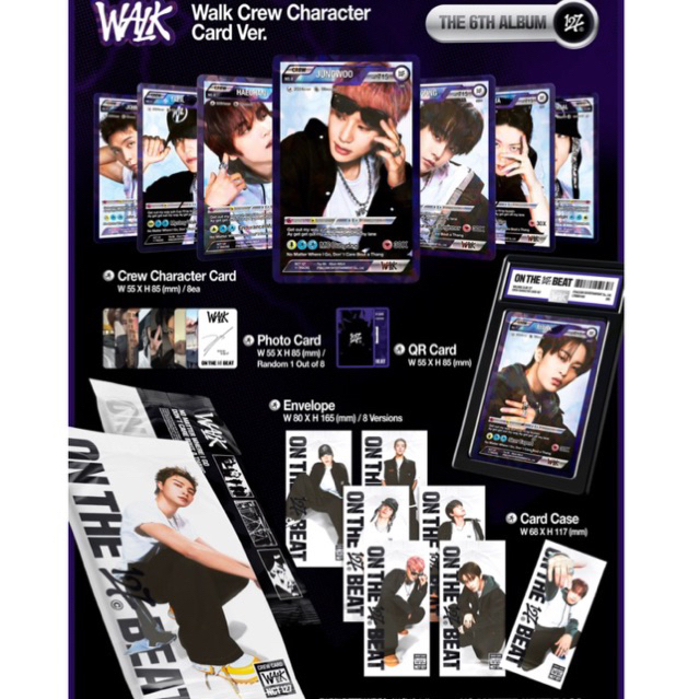 (ลด50% ไลฟ์)พร้อมส่ง!อัลบั้ม NCT 127 'WALK - The 6th Album [Podcast/walk/Poster/Crew Card]