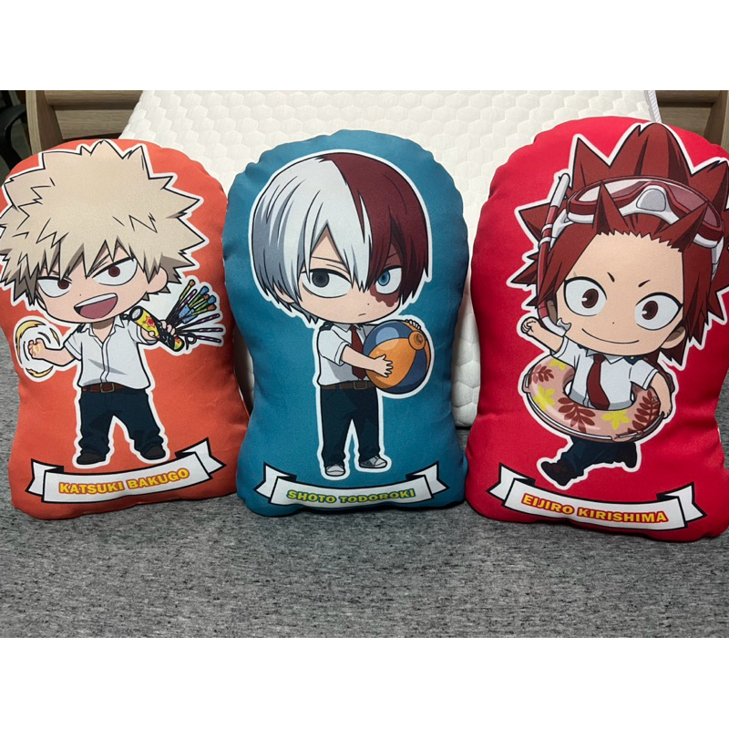 my hero academia diecut cushion kirishima