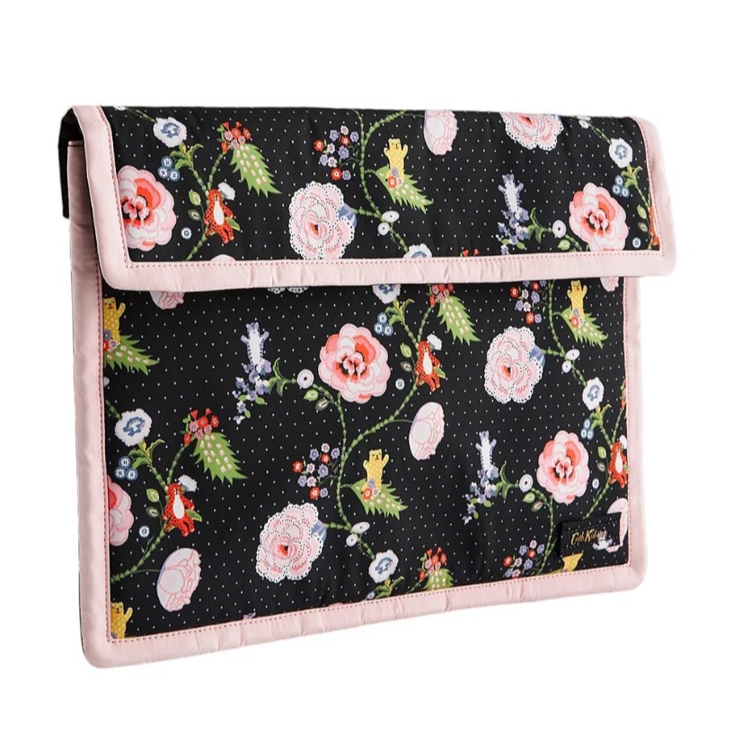 Cath Kidston Female Padded 15" Laptop Case Catnip Black