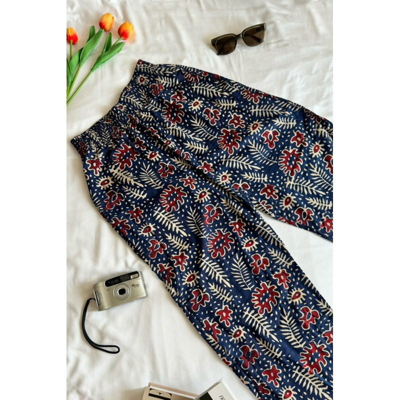 relax pants 🍃 indian hand block print cotton fabric