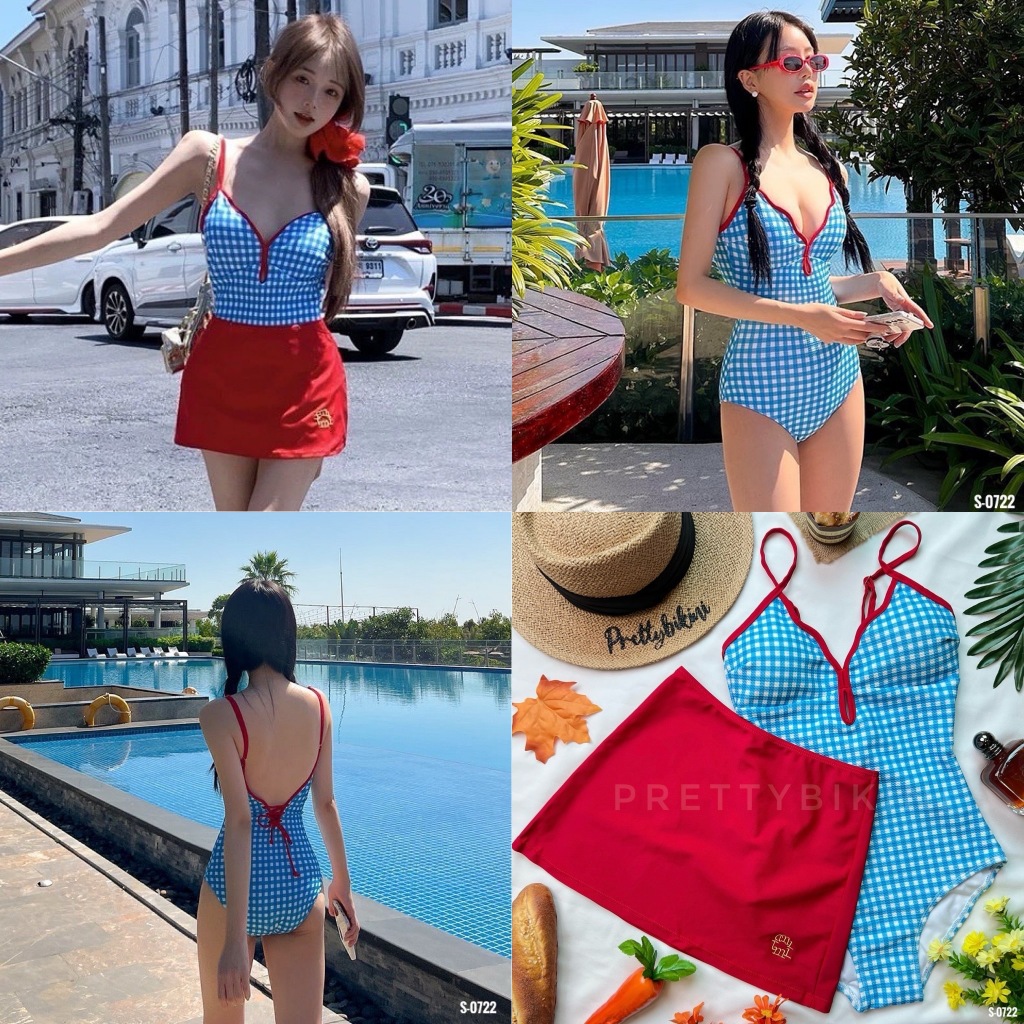 S-0722👉 ชุดว่ายน้ำ วันพีช สดใสสวยงามที่สุด ดีเทลชุดน้องคือสวยจึ้งมากๆค่ะ