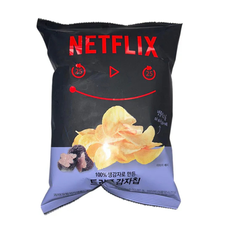 Netflix Truffle Potato Chips 60g. (Korea Imported) เน็ตฟลิกซ์ มันฝรั่งทอด รสทรัฟเฟิล