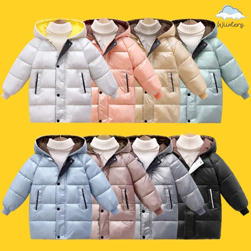 [ Bakery Kid's Water Proof Coat ] 6 สี I เสื้อโค้ทเด็ก กันน้ำ กันหิมะ โค้ทเด็ก มีฮู้ด กันหนาวได้ดี ผ้านุ่ม